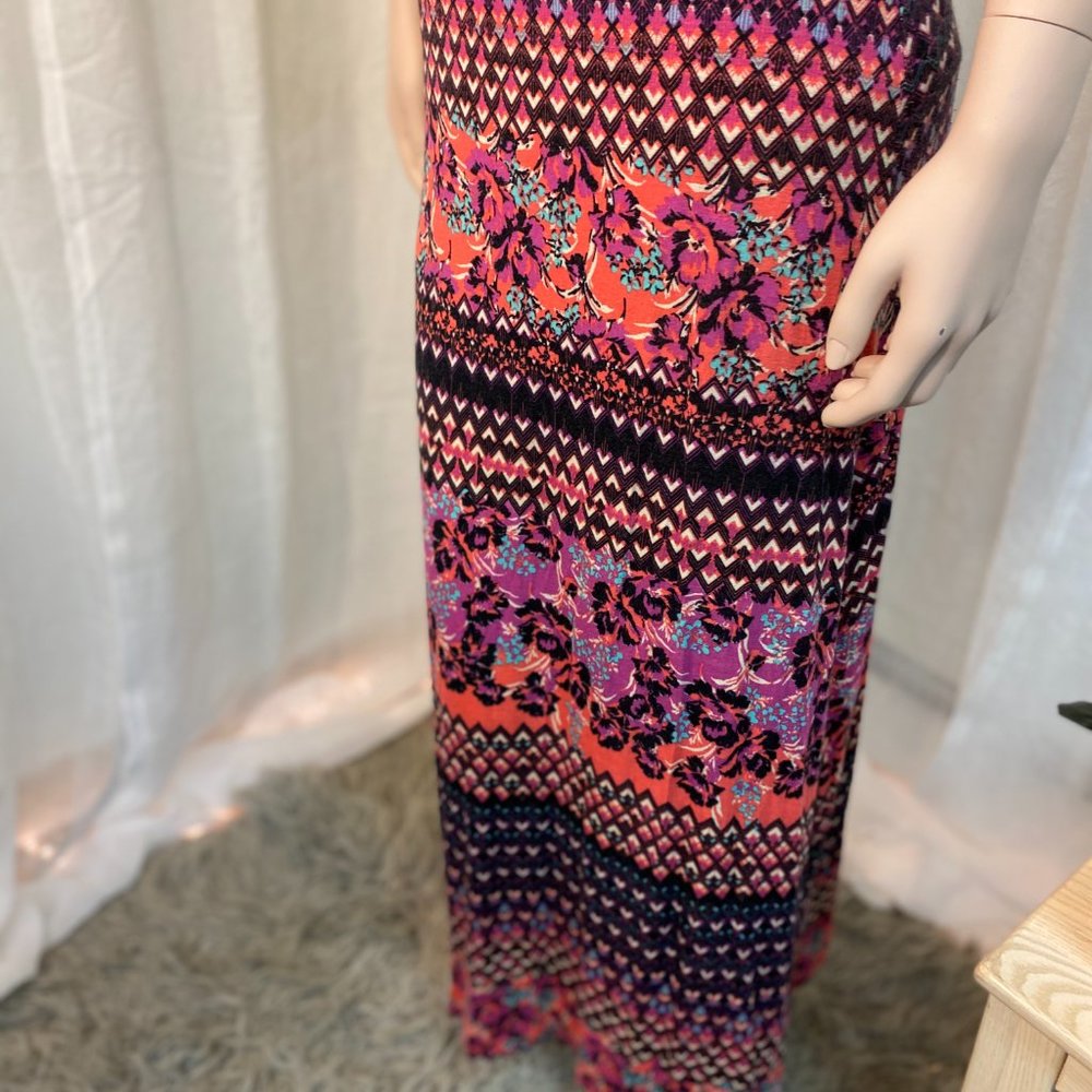 Free People Side Split Floral Patterned Skirt - image 4